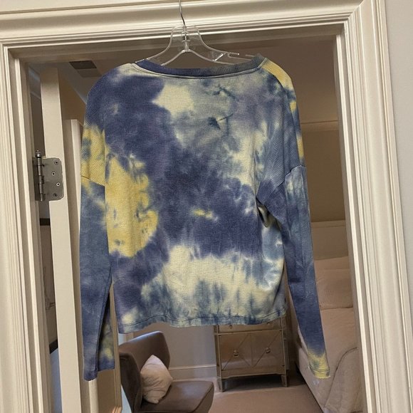 For the Republic Tie Dye Waffle Knit Top - Picture 3 of 3